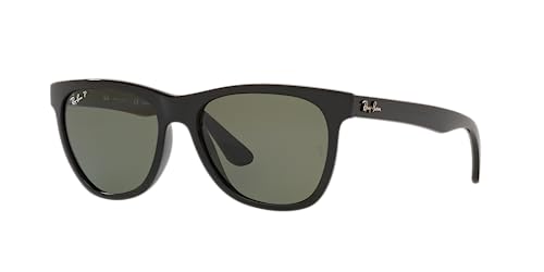 Ray-Ban RB4184 Black/Polarized Green Square Sunglasses 54mm