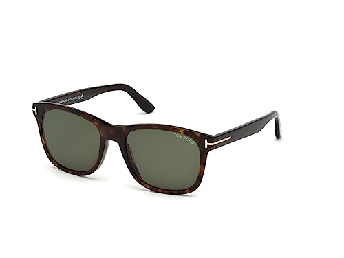 Tom Ford Eric Sunglasses in Dark Havana/Green Lens