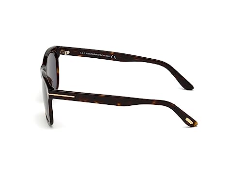Tom Ford Eric Sunglasses in Dark Havana/Green Lens
