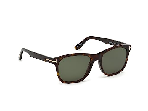 Tom Ford Eric Sunglasses in Dark Havana/Green Lens