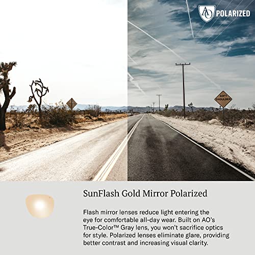 AO Mirrored Pilot Sunglasses