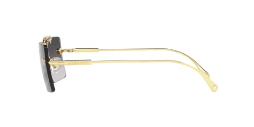 Versace Women's Gold Frame Sunglasses with Grey Lenses