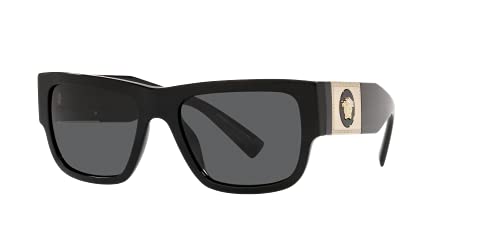 Versace Men's Black Frame Sunglasses with 56MM Lenses