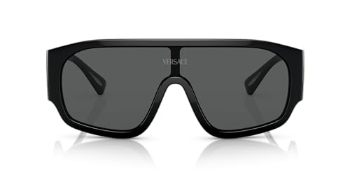 Versace Black Frame Sunglasses with Dark Grey Lenses