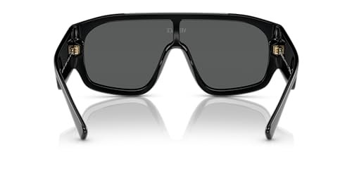 Versace Black Frame Sunglasses with Dark Grey Lenses