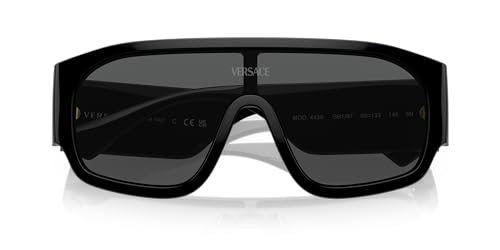 Versace Black Frame Sunglasses with Dark Grey Lenses