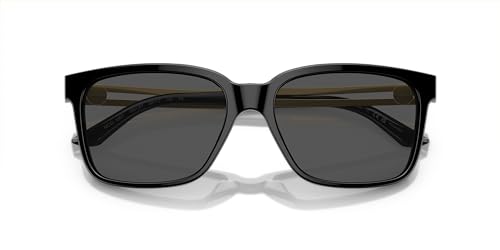 Versace Men's Sunglasses: Black Frame, Grey Lenses