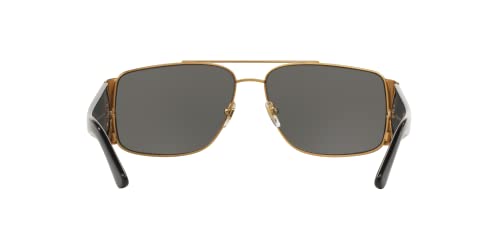Versace Gold Frame Sunglasses with Dark Grey Lenses