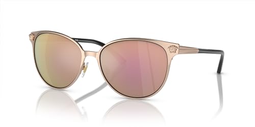 Versace Women's Pink Gold Frame Sunglasses, 57MM