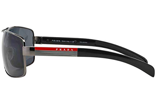 Prada Sport Gunmetal Sunglasses with Polarized Gray Lens