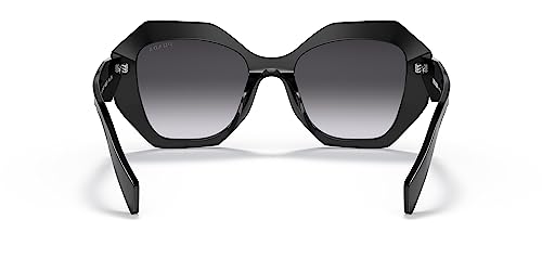 Prada Black Geometric Sunglasses Grey Gradient Lens