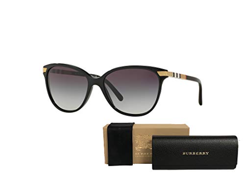 BURBERRY BE4216 30018G 57M Black/Grey Gradient Cat Eye Sunglasses For Women