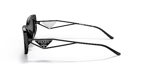 Sleek Prada Sunglasses in Black/Dark Grey, One Size