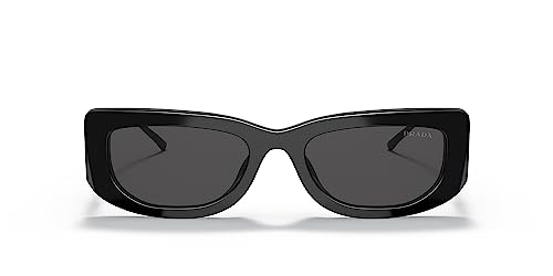 Sleek Prada Sunglasses in Black/Dark Grey, One Size