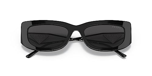 Sleek Prada Sunglasses in Black/Dark Grey, One Size
