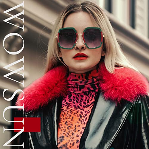 Women's Oversized Irregular Sunglasses Big Fashion Large ShadesUV Protection