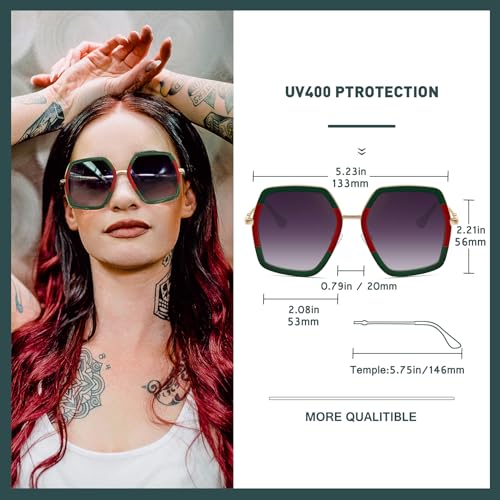Women's Oversized Irregular Sunglasses Big Fashion Large ShadesUV Protection