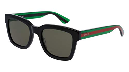Gucci Fashion Sunglasses in Black / Green Colorway