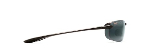 Maui Jim Makaha Polarized Rimless Sunglasses, Black/Grey, Medium