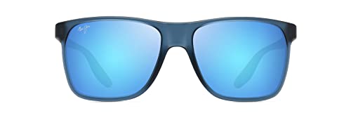 Maui Jim Pure Collection Pailolo Rectangle Sunglasses, Navy/Blue