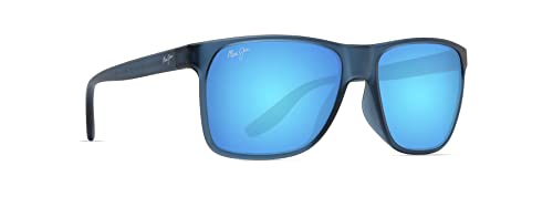 Maui Jim Pure Collection Pailolo Rectangle Sunglasses, Navy/Blue