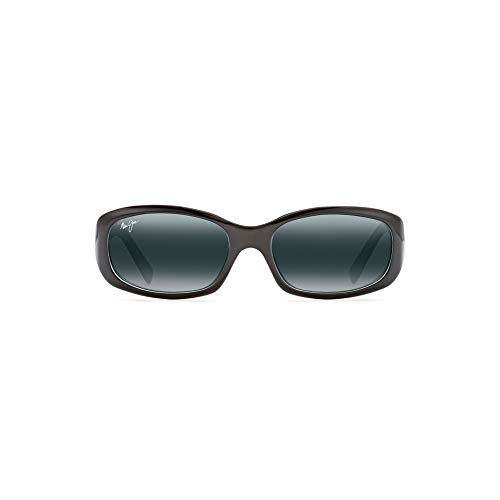 Maui Jim Women's Punchbowl Polarized Sunglasses, Black/Blue, Small