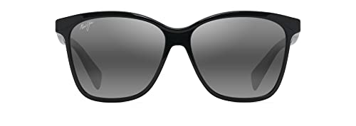 Maui Jim Women's Polarized Sunglasses, Liquid Sunshine, Gloss Black