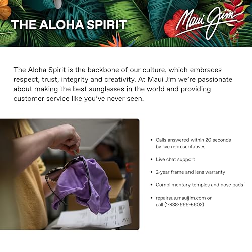 Maui Jim Women's Polarized Sunglasses, Liquid Sunshine, Gloss Black