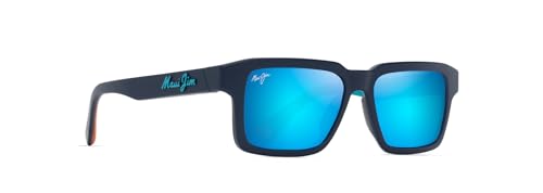 Maui Jim Kahiko Blue Rectangle Sunglasses, Large