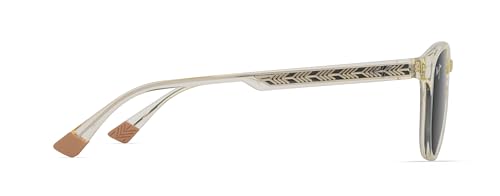 Maui Jim Hiehie Round Sunglasses, Shiny Trans Yellow