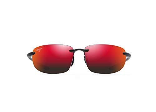 Maui Jim Hookipa Polarized Sunglasses, Black Matte / Hawaii Lava™