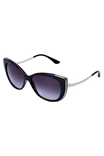Bvlgari Women's BV8178 Sunglasses Black/Gray Gradient 57mm