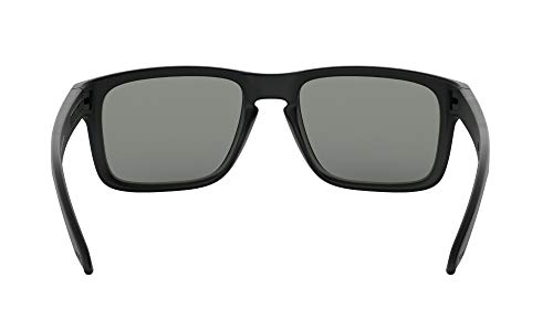 Oakley Holbrook Sunglasses in Matte Black with Red Lens