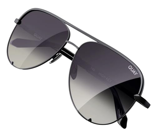 Quay HIGH Key XL Black Polarized Sunglasses