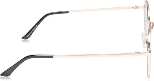 Gold/Smoke Polarized Oversized Round Sunglasses for Women by Quay