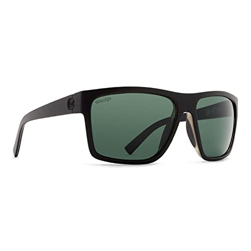 VonZipper Men's Dipstick Sunglasses in Black Satin/Wild Vintage Grey