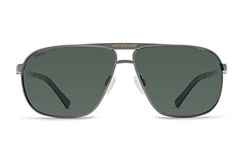 VonZipper Skitch Charcoal Gloss/Vintage Grey Polar Sunglasses