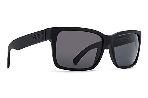 VonZipper Elmore Men's Casual Sunglasses - Black Satin/Grey
