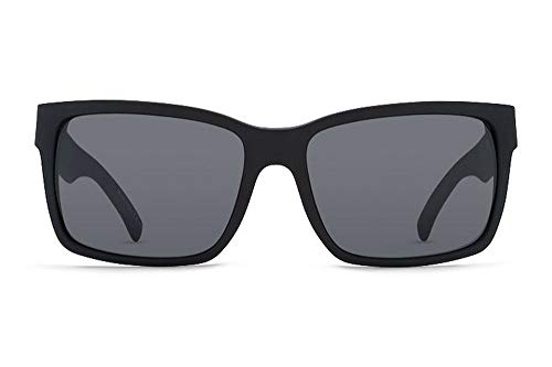 VonZipper Elmore Men's Casual Sunglasses - Black Satin/Grey