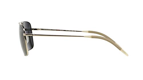 Oliver Peoples Clifton sunglasses, silver with gray lenses