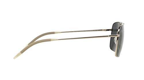 Oliver Peoples Clifton sunglasses, silver with gray lenses