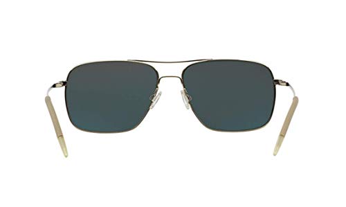 Oliver Peoples Clifton sunglasses, silver with gray lenses