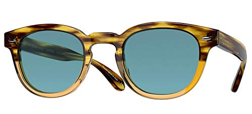 Oliver Peoples Sheldrake Sun Canarywood Gradient/Cobalto Sunglasses