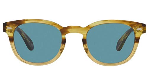 Oliver Peoples Sheldrake Sun Canarywood Gradient/Cobalto Sunglasses