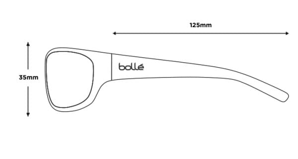 Bollé Anaconda 10338 Sunglasses - Shiny Black - Large