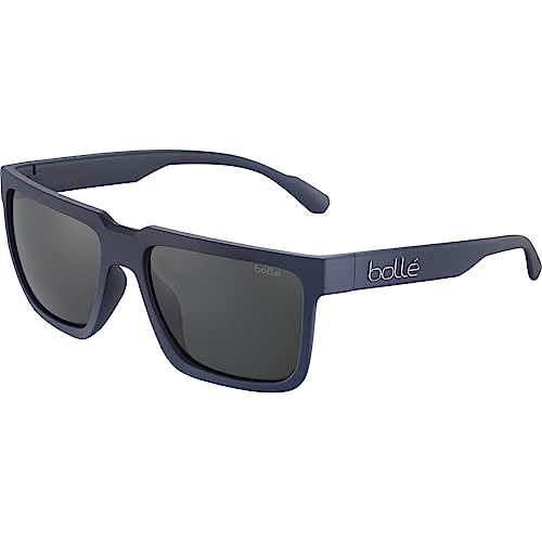 Matte Navy Bolle Sunglasses with Grey Lenses