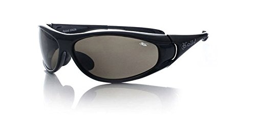 Bolle Sport Spiral Sunglasses, Shiny Black/Polarized, Medium/Large
