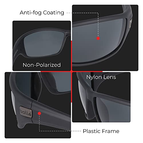 Bolle Men's Non-Polarized Sport Sunglasses - Black Matte