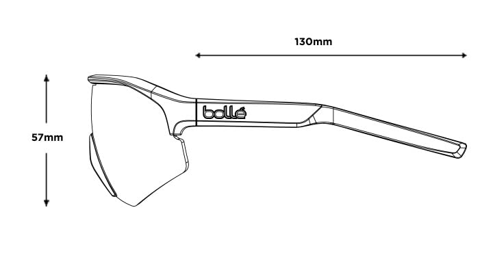 Bolle Matte Brown Polarized Square Sunglasses, One Size