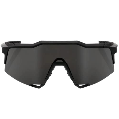 100% SPEEDCRAFT Cycling Sunglasses SOFT TACT BLACK - Smoke